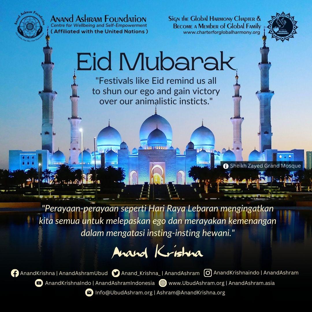 Keluarga Besar Anand Ashram mengucapkan Selamat Hari Raya Lebaran 2024 🙏 #eidmubarak #idulfitri #idulfitri2024 #lebaran #lebaran2024 #anandashramlebaran