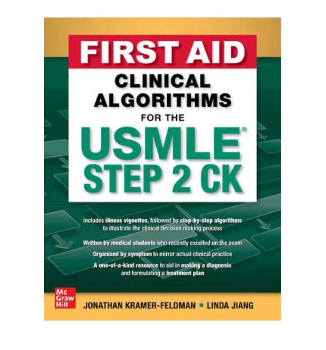 Hi #MedTwitter friends!! I wanted to tell you about a very special project I was lucky to be part of. I helped create a new textbook in the First Aid line for @TheUSMLE STEP 2CK, focused on algorithms and clinical vignettes for easier knowledge attainment 🤓. If you are a