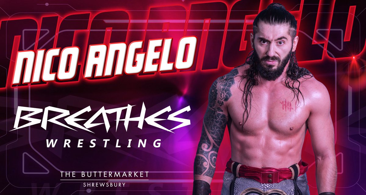 Next to be announced is @NicoAngelo_BHG! The man who currently reigns as All Wales Champion looks to add to his impressive list of accomplishments, as he brings his unique, dynamic style to Shrewsbury's @BREATHEWrestle on Sunday 5th May at 2pm!
