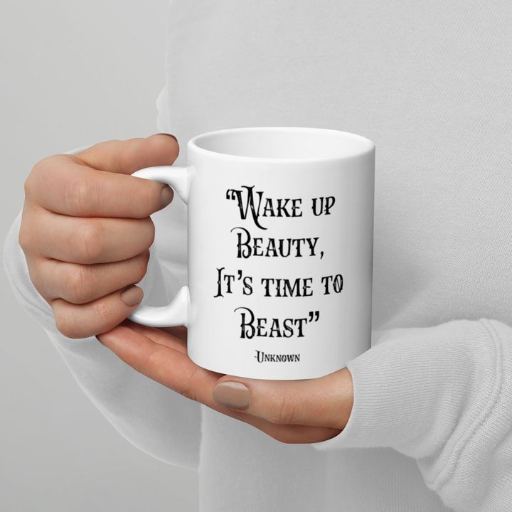 Start your married life with a daily dose of motivation and humor! 'Wake up Beauty, It's Time to Beast' with this chic white glossy mug that's… dlvr.it/T5Gth3 #weddings #bridalshower #weddingaisledecor #confetti #wedding #weddingreception #groomtobe2024 #groomtobe2025