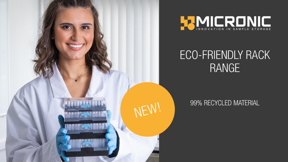 Micronic proudly launches the Eco-Friendly Choice Racks made of 99% RECYCLED MATERIAL. The EFC Rack Range RM offers a new choice for labs who are looking to invest in more sustainable solutions. Learn more: lnkd.in/eVbnjHkk
