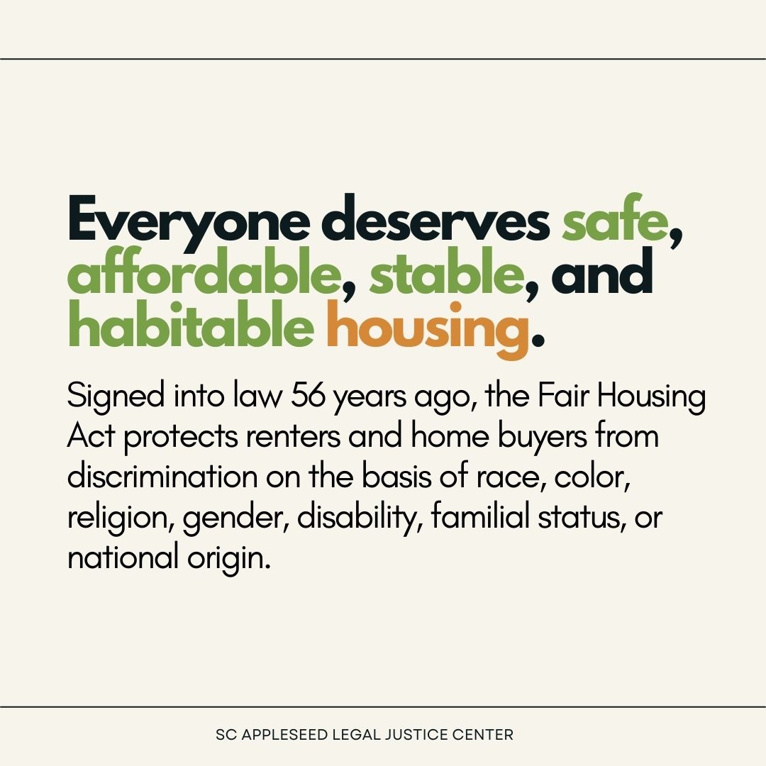 Everyone deserves safe, affordable, stable, and habitable housing. This week is the 56th anniversary of the Fair Housing Act. Learn more about this important law and our upcoming event Wednesday.🧵