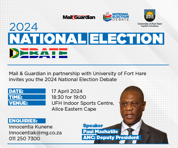 We're thrilled to announce Paul Mashatile, ANC Deputy President, as one of our speakers at the Mail & Guardian's 2024 National Election Debate, in partnership with the University of Fort Hare. It will take place at the educational institution on 17 April. Register here:…