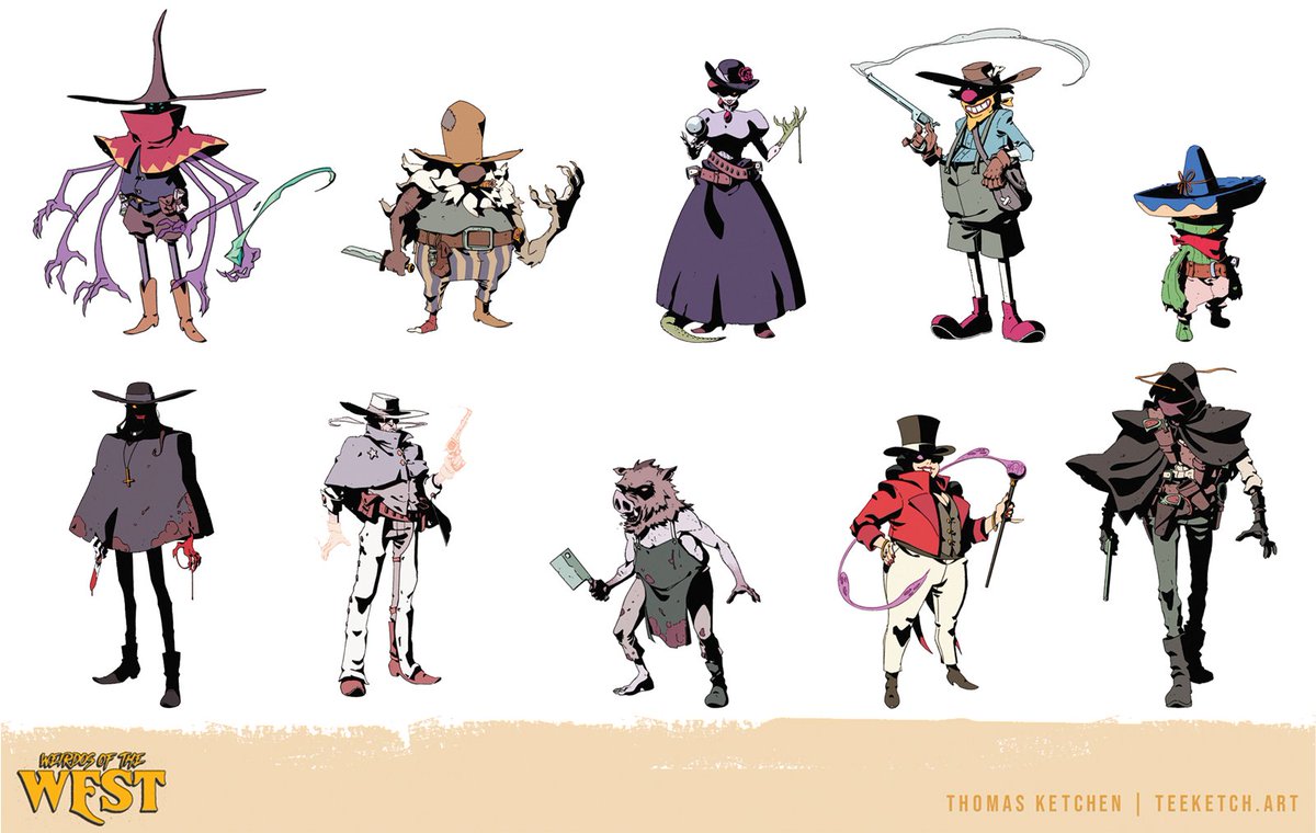 TeeKetch's tweet image. Hello #PortfolioDay! I'm Teeg! I'm freelance illustrator, character artist and designer working with indies, tabletop creators and other folks.
If you think my work fits your project, feel free to reach out📨
