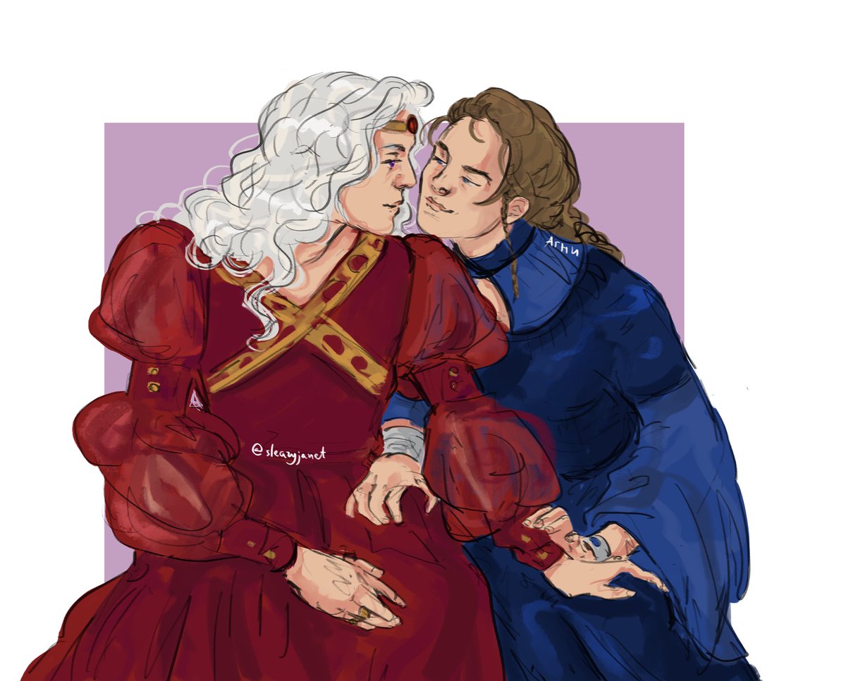 rhaena targaryen and elissa farman sketch commission for @drag0ndreamed 🌸 

#art #fireandblood