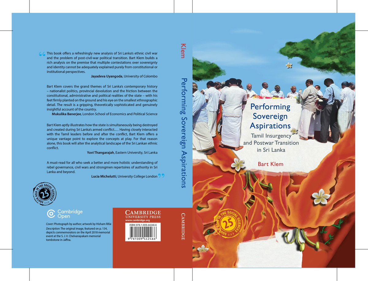 New #openaccess monograph! An analytical narrative from @bartyklem drawing upon two decades of fieldwork across towns and villages in northern and eastern Sri Lanka, ethnography within Sri Lanka’s civil service, and privileged access to the Norwegian-facilitated peace process.