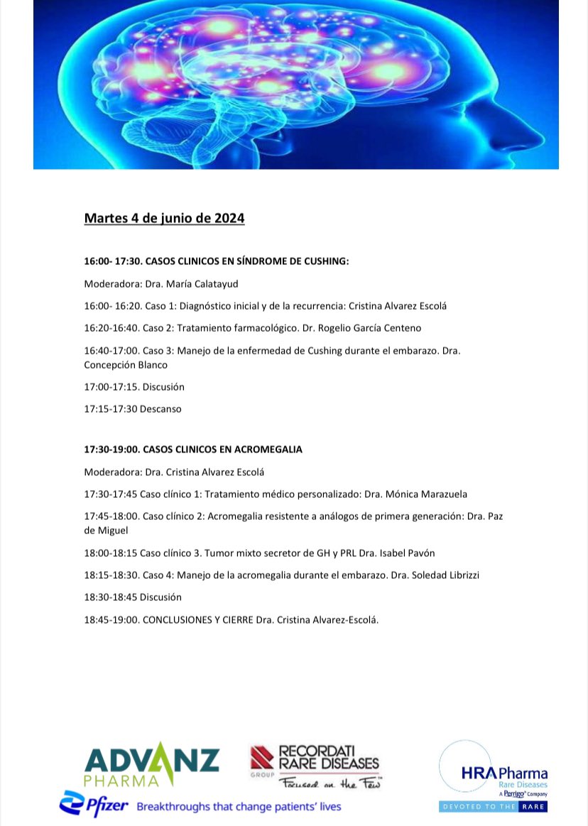 calatayudgm's tweet photo. Un placer poderos invitar al #XICursoActualizacionNeuroendoendocrinologiaSENDIMAD. Este año vuelve formato presencial en el #H12O(Posibilidad online)Una oportunidad para encuentros con enfoque multidisciplinar @SENDIMAD1 @ConchaBlanco8 @hospital12Oct @NeuroendocrinoS #pituitary https://t.co/e6iLKiFER1