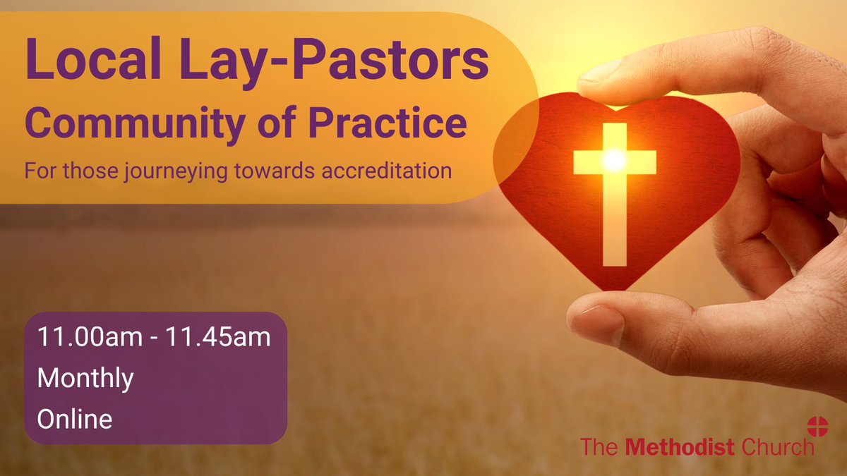 Are you journeying towards accreditation as a Local Lay-Pastor? Are you in a Local Lay-Pastor role, and not yet accredited? Have you started to take some of the Local Lay-Pastor modules at @CliffCollege? Then this is the group for you. eventbrite.com/cc/local-lay-p…