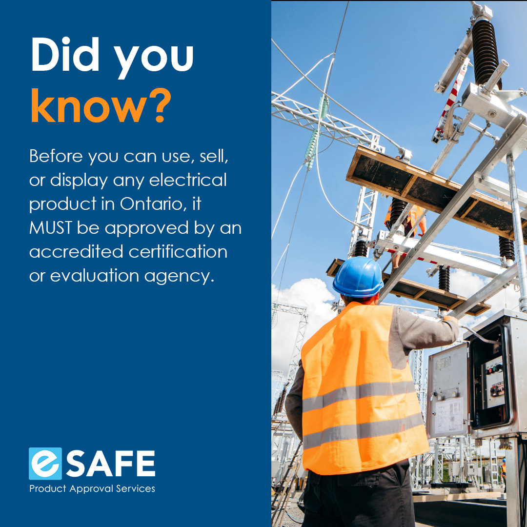 #TechTalkTuesday

Purchasing from companies selling approved electrical equipment is the only way to ensure the products you use are safe.

Learn more:
esafe.org/en/your-option…

#eSAFE #ElectricalSafety #ProductApproval #SafetyStandards #ServiceBeyondStandard  #FieldEvaluation