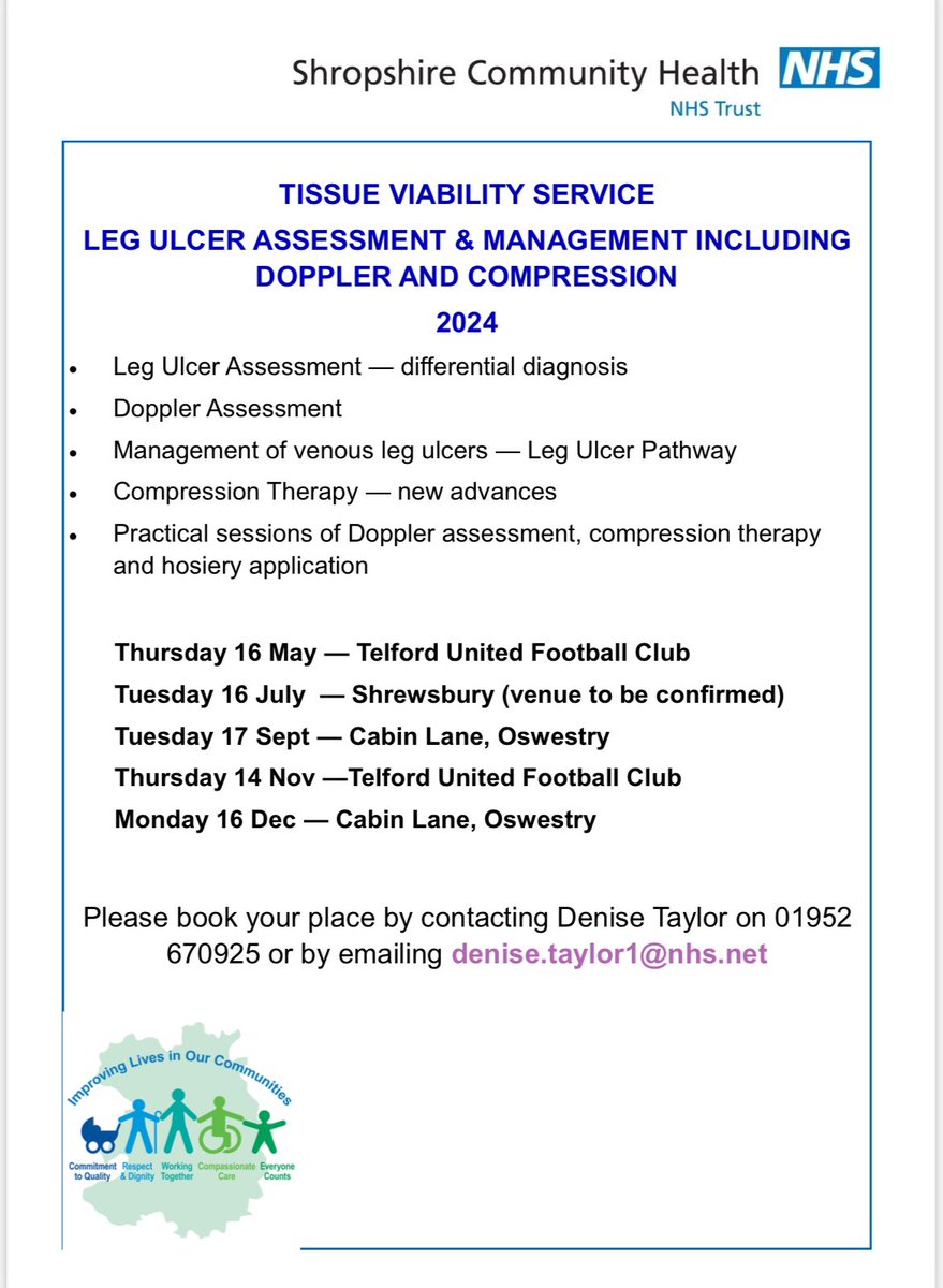 Shropshire Community Tissue Viability Team tweet media
