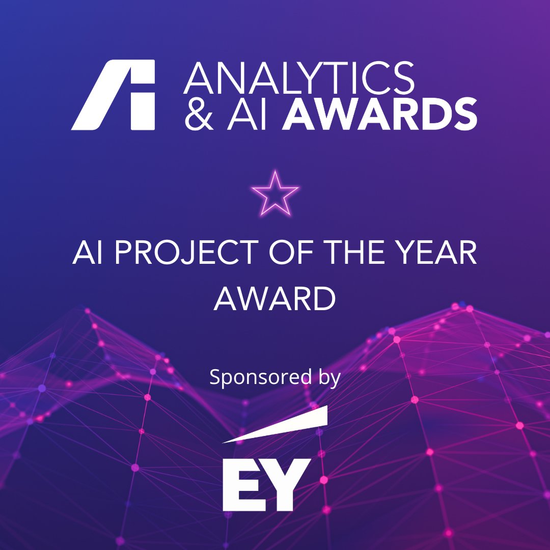 Announcing our AI Project of the Year Award sponsored by @EYnews for this year's Analytics & AI Awards. Submit your application now: analyticsinstitute.org/event-calendar… #TheAnalyticsInstitute #AnalyticsAwards2024