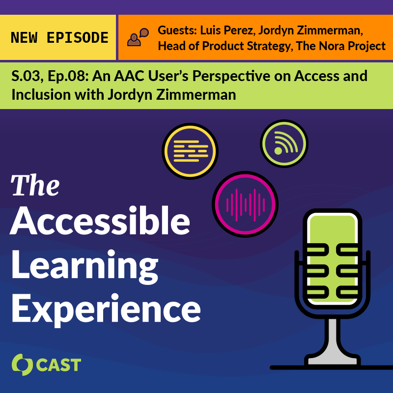 🎙️ The newest podcast episode of The Accessible Learning Experience is now available for your listening pleasure! This episode features Jordyn Zimmerman. Check it out! ow.ly/OuyC50RaWaH @ JordynBZim #podcast #AEM4all #accessibility #a11y #UDL