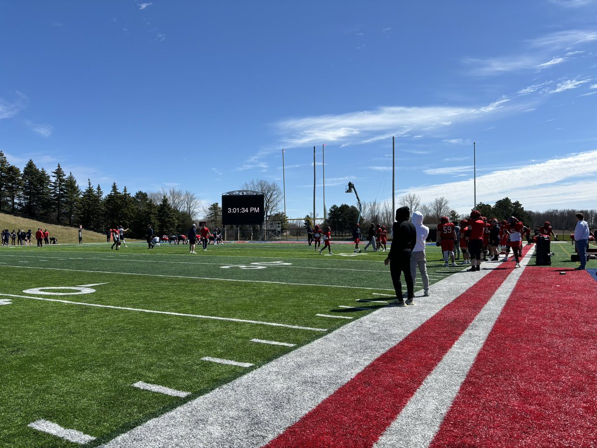 Great time coming out to watch @svsu_football practice.