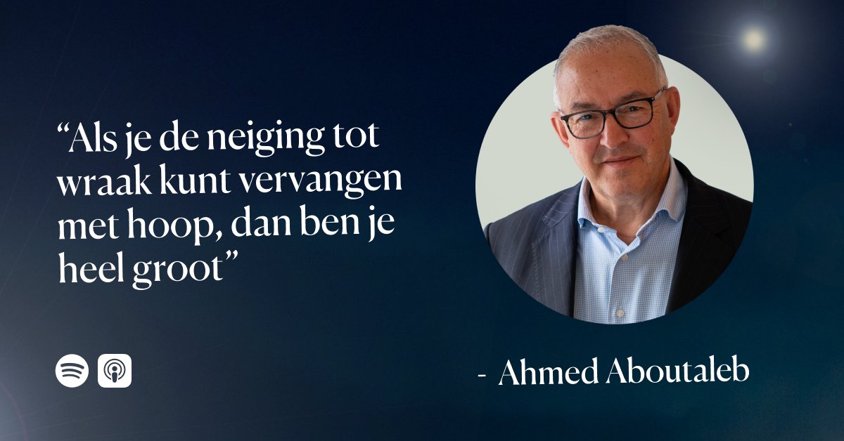 In Lichtpuntjes, de podcast vertelt Ahmed Aboutaleb zijn verhaal over hoop, zijn inspiratiebron Nelson Mandela en de lessen die hij in zijn leven heeft geleerd. 

Beluister via Spotify (open.spotify.com/episode/1agvF9…) of Apple Music (podcasts.apple.com/nl/podcast/lic…)