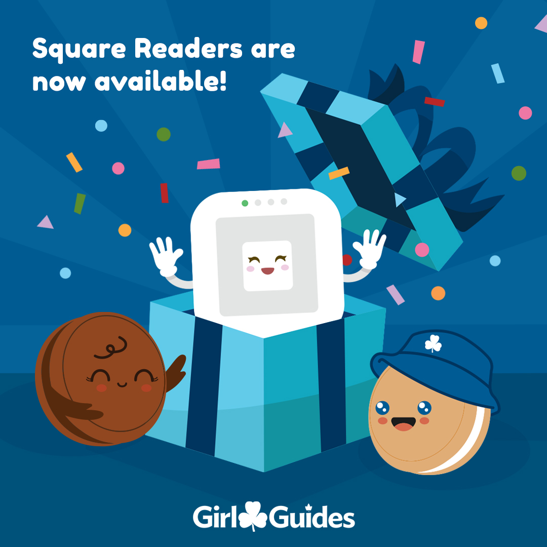 No cash? No problem! Square readers are here! 📱🎉 This exciting cashless cookie payment option will make it even easier to pick up your favourite treat and support girl empowerment! Use our Cookie Finder to find cookies with the Square payment option ➡️ girlguides.ca/findcookies