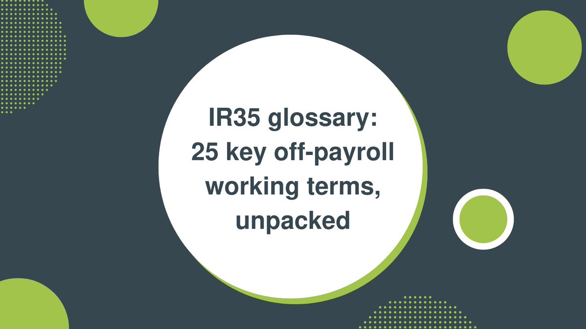 Nigel Nordone at @Qdoscontractor defines the terms contractors commonly come up against in the status space. Read here: buff.ly/3Jbjtd3 #ir35 #offpayroll #contractor