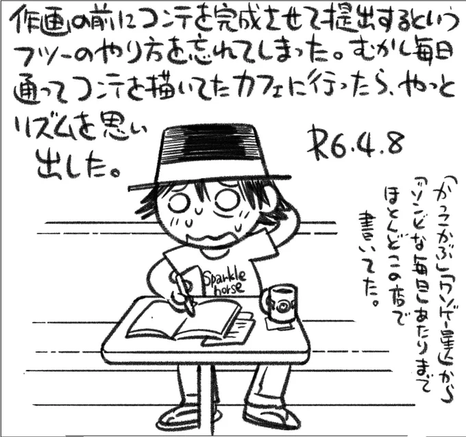 【絵日記0408】常連客が年老いてやがて来なくなる輪廻を、見守り続けてきました。 