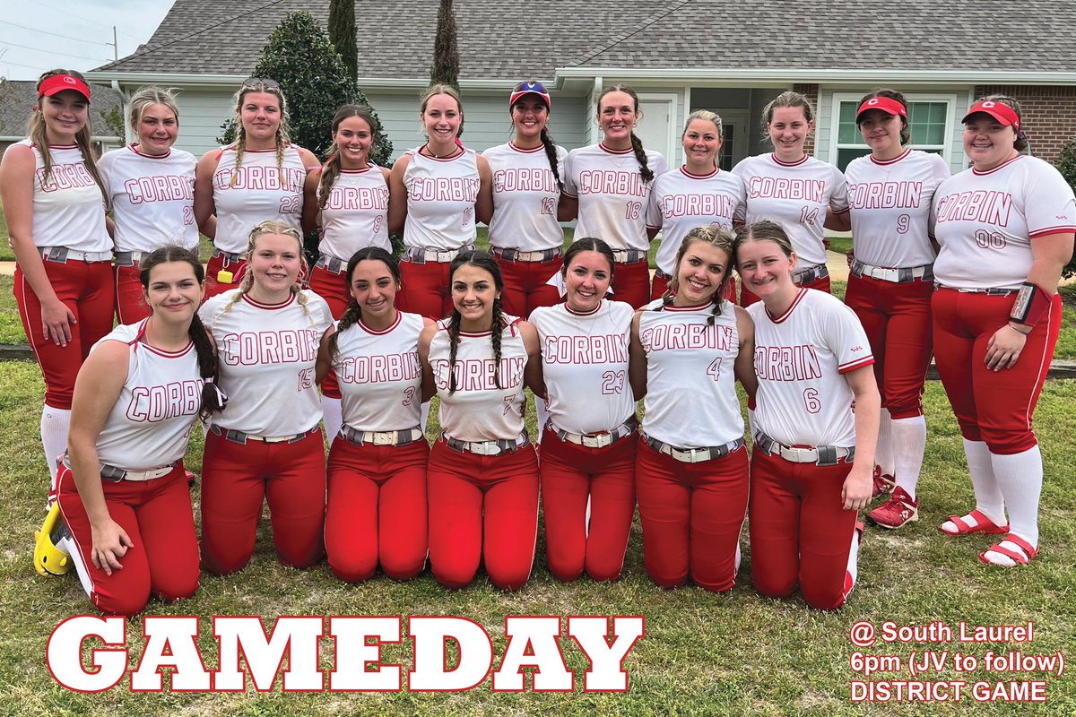 Corbin Ladyhounds Softball (@corbin_softball) on Twitter photo GAMEDAY!!!! The Lady Redhounds travel to South Laurel, to take on district opponent, Lady Cardinals. Game set for 6pm (JV to follow). <a href="/noodles2218/">Bailey Stewart</a> @kalliehousley <a href="/hinkle_raegan/">raegan hinkle</a> @awbeller @raeganwalker2 <a href="/danni_foley25/">Danni Foley</a> @alanastidham3 @m_hicks012 @izzy_walker23 @avericroley GAMEDAY!!!! The Lady Redhounds travel to South Laurel, to take on district opponent, Lady Cardinals. Game set for 6pm (JV to follow). <a href="/noodles2218/">Bailey Stewart</a> @kalliehousley <a href="/hinkle_raegan/">raegan hinkle</a> @awbeller @raeganwalker2 <a href="/danni_foley25/">Danni Foley</a> @alanastidham3 @m_hicks012 @izzy_walker23 @avericroley