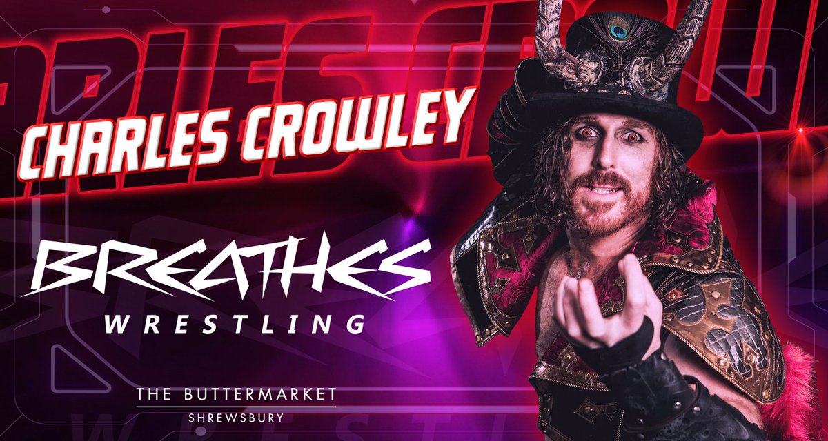 Joining the ranks of @BREATHEWrestle is @CrowleyCarnival! A fiendish Imp, a devilish trickster, and self-proclaimed 'Spectacular Tw*t', Crowley is coming to add to his already impressive trophy case. Without question, Crowley is instantly a top contender...