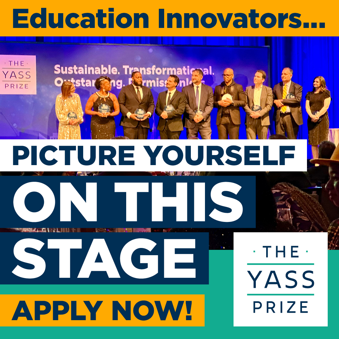 “...that's the credibility that comes with Yass. It's saying you have been acknowledged on a national stage as an innovator.” Judy Jankowski, 2023 Yass Prize Semifinalist @cbava 9 days left to apply! Applications due April 18th: yassprize.org