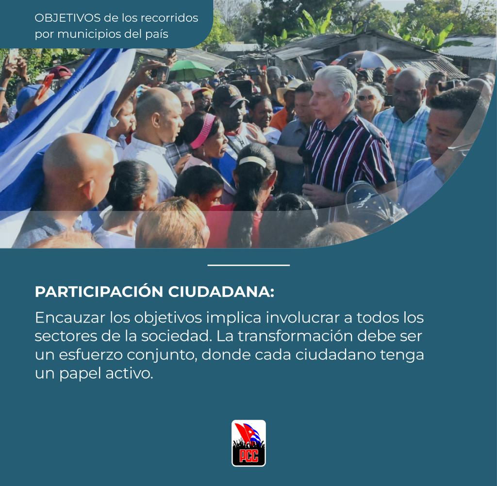 En la participación consciente y consagrada de cada patriota está la clave para superar las adversidades y cumplir los objetivos en pos del bienestar de nuestro pueblo. #GenteQueSuma #Cuba