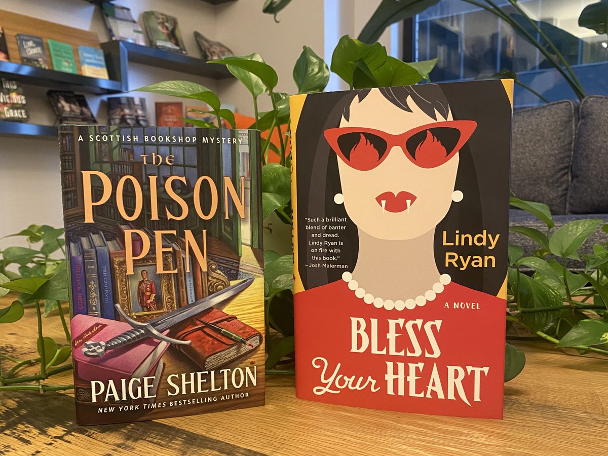 @lindyryanwrites mixes horror and mystery with Southern charm in BLESS YOUR HEART, and @AuthorPaige delves into Scottish history in POISON PEN--both titles celebrating their #pubday today! Get your copies wherever tales of suspense are sold--