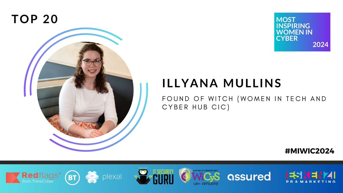 #MIWIC2024: Illyana Mullins, Founder of WiTCH (Women in Tech and Cyber Hub CIC) @WiTCHesTalkTech We're shining a light on the winners of this year's Most Inspiring Women in Cyber Awards. Today, we're spotlighting the inspiring Illyana Mullins. Read more: itsecurityguru.org/2024/04/09/miw…