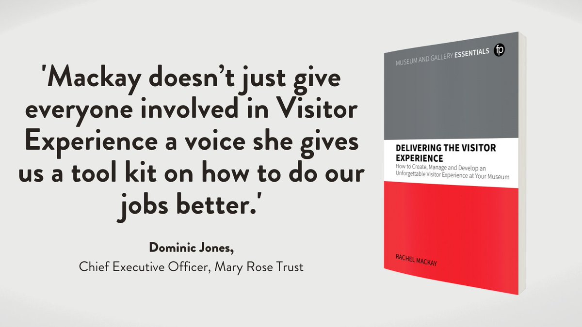 Want to create an unforgettable #visitorexperience in your #museum this summer? ☀️ @rachmackay's book is a complete toolkit of everything you need to know in order to deliver an incredible visitor experience! Get your copy today: facetpublishing.co.uk/visitor-experi…