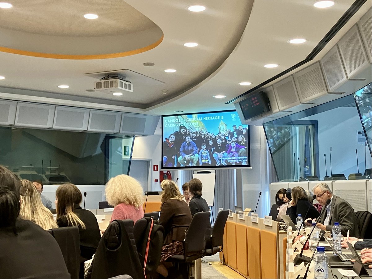 europanostra's tweet photo. @EU_CoR It was fantastic to hear from #EuropeanHeritageAward / #EuropaNostraAward winners La Paranza (@CatacombeNapoli) 🇮🇹 & @acta_vista 🇫🇷 at the #CHEG today. Two very moving interventions which stand as true examples of meaningful action for both heritage & people. https://t.co/aGzEpmUj8p