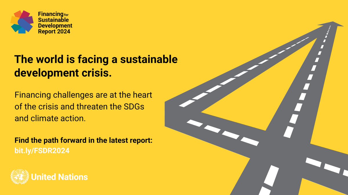 The world must close a sustainable development financing gap of over $4 trillion annually. 

Addressing climate change and eradicating poverty are major challenges that require unprecedented investments.

➡️ Learn about closing the gap: bit.ly/FSDR2024 #FinancingOurFuture