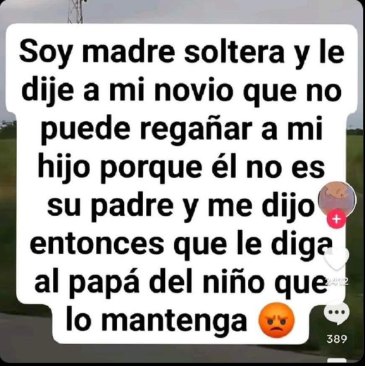 por eso no es recomendable tener relaciones amorosas con madres solteras