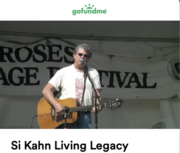 Si Kahn has been one of the most influential songwriters in the folk music world for many years. For his 80th Bday we are launching the Si Kahn Living Legacy and raising $ to manage it. More here: gofund.me/d6d4e701