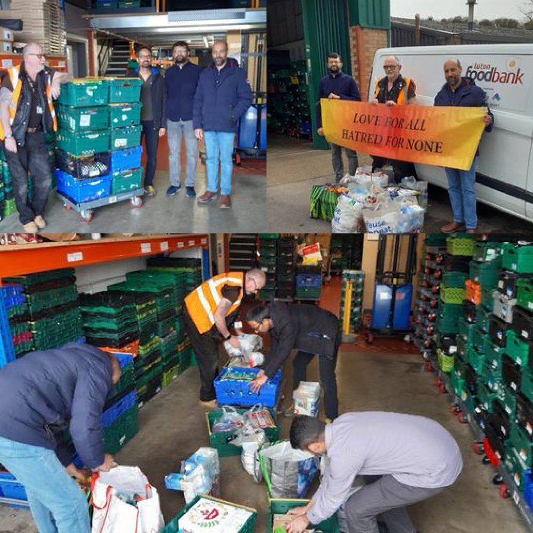 Thanks to the Elder Association of Ahmadi Muslims of Luton, who recently donated over 50kg of food, thanks to the generosity of their community members. @AnsarLuton