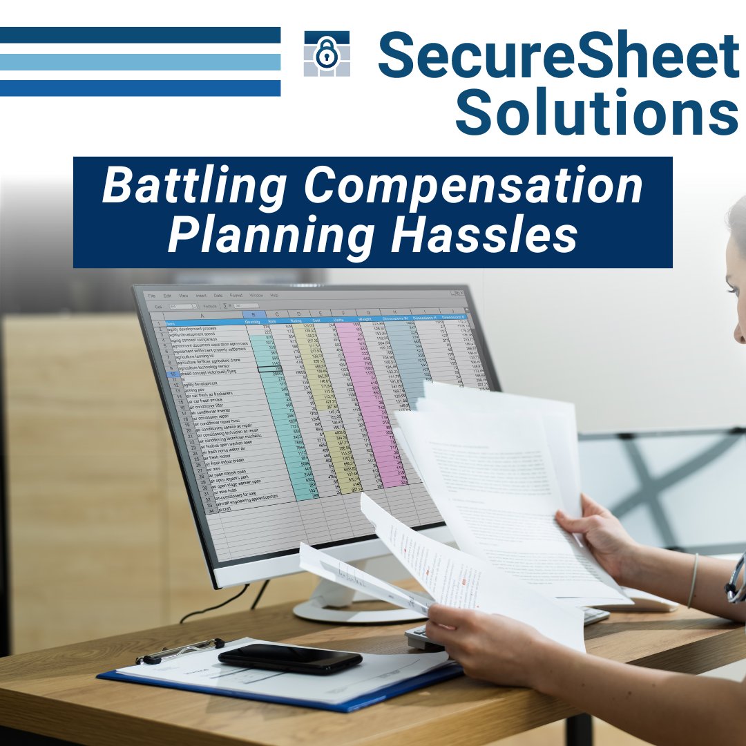 #SecureSheet tackles common challenges and issues with emailed spreadsheets for compensation planning and management. 

Read about why SecureSheet is the Best Compensation Management Software today: bit.ly/49nKwwi