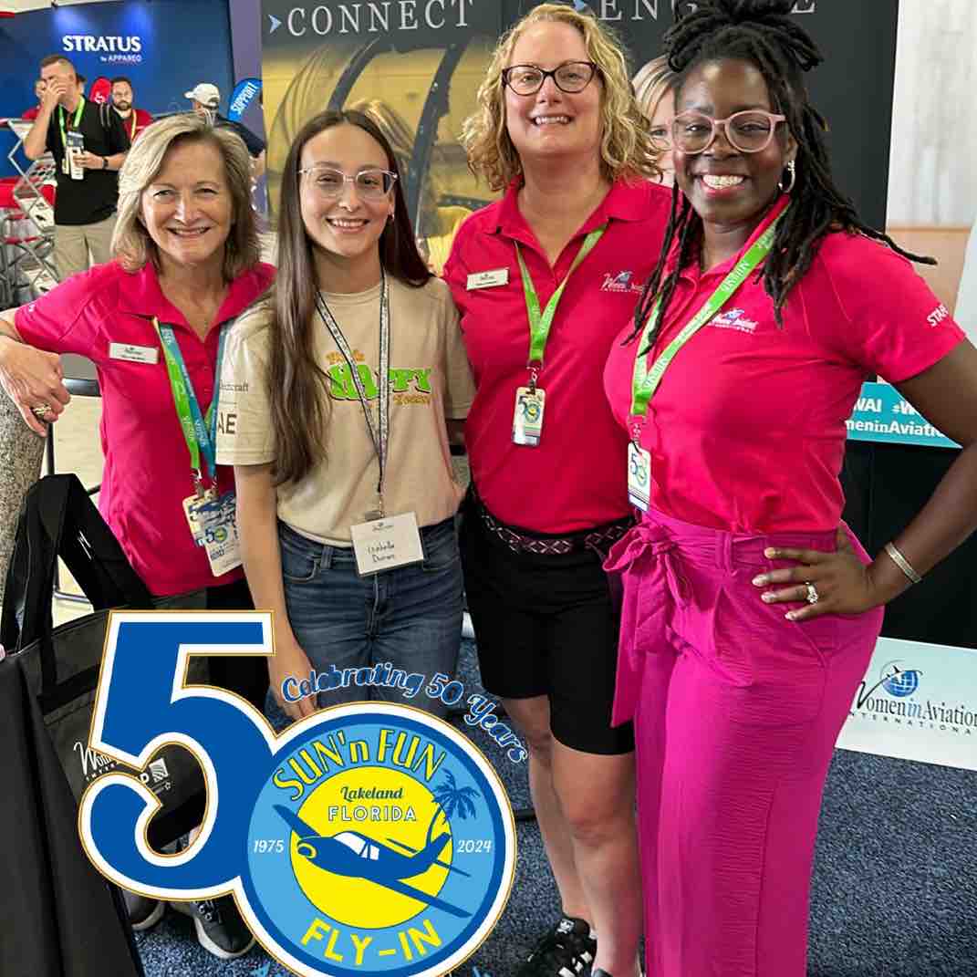 It’s opening day of #SNF24 in Lakeland, Florida! Stop by the #WomeninAviationInternational booth at hangar A-59 to purchase your WAI Connect Lunch ticket for Friday. Also pick up a copy of AFW and AFG magazines! #IamWAI #WeAreWAI #WomeninAviation