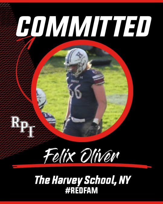 After a conversation with my friends, parents and coaches I am extremely excited to announce that I will be continuing my academic and athletic career at The Rensselaer Polytechnic Institute!#REDFAM <a href="/HarveyFootball_/">Harvey Football</a> <a href="/CoachBarbieri/">Rob Barbieri</a> <a href="/CoachRI/">Ralph Isernia</a>