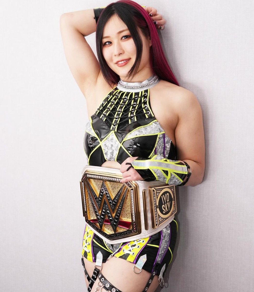 Iyo Sky’s last promo shot with her WWE Women’s Championship. One of the best wrestlers to ever step into the ring. Thank you Iyo 🙏