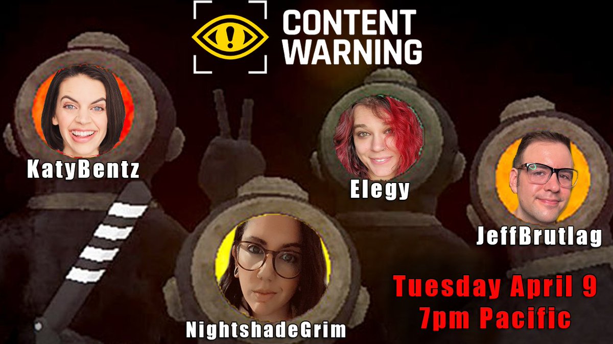 Tonight at 7pm Pacific I'm gonna join up with @KatyBentz @NightshadeGrim and @jeffbrutlag to deliver you some Content! See you then and there!