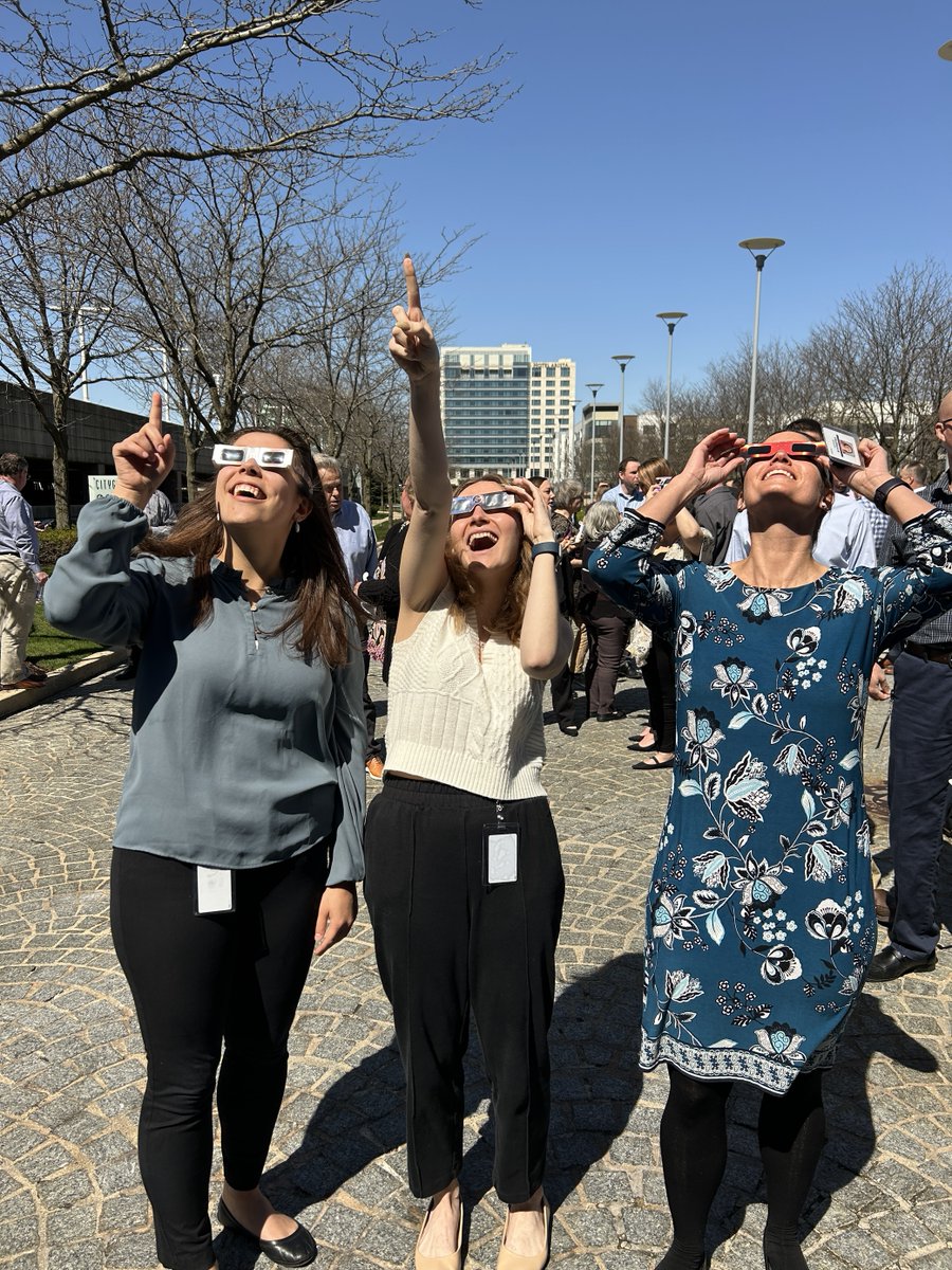 Observing the solar eclipse is like investing wisely—timing matters, and protecting your long-term vision is essential. What a fun afternoon celebrating this historic event with Calamos colleagues. #CalamosCareers