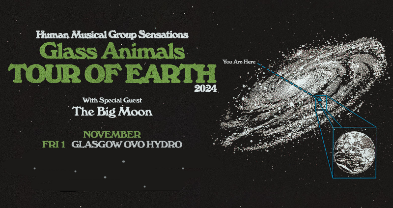 New Show 💥 Human Musical Group Sensations @GlassAnimals are coming to OVO Hydro , Glasgow on 1st November with their 2024 Tour ' Tour Of Earth ' Special Guests The Big Moon Tickets go on General Sale 10am Thursday t-s.co/liv26