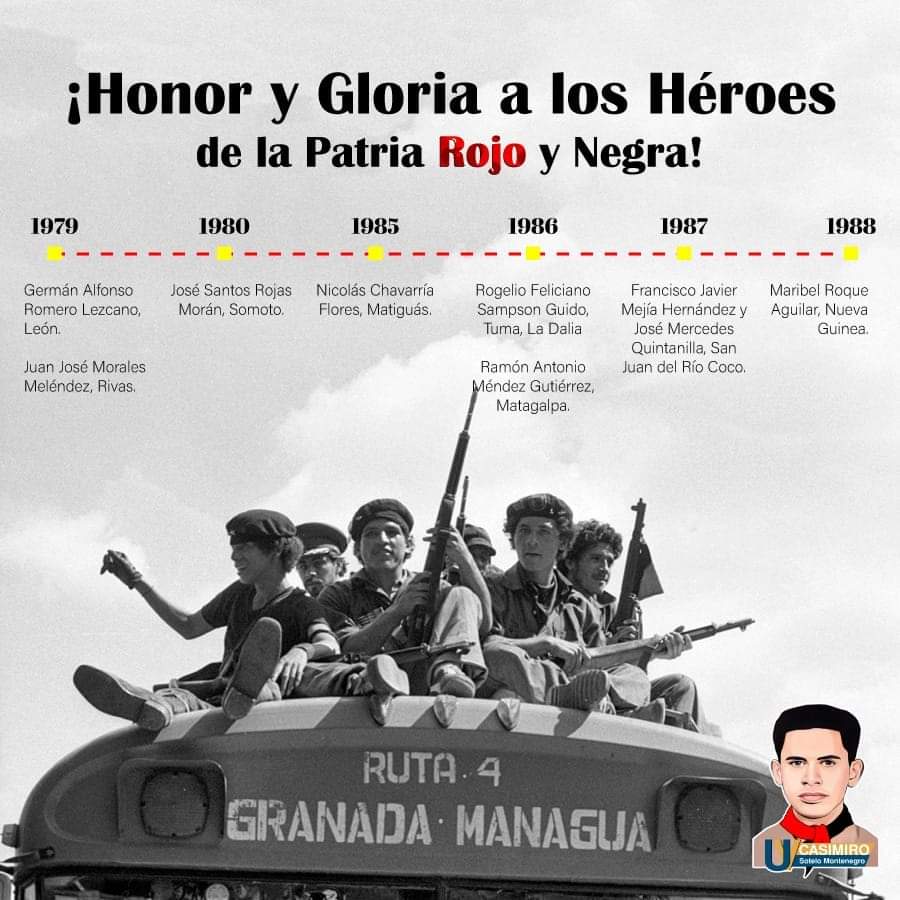 #Nicaragua 1979: Un grupo de alrededor 80 miembros del movimiento guerrillero revolucionario entraron a la ciudad de Yalí, Jinotega, enfrentando al cuartel de la Guardia Nacional.
#LaPatriaLaRevolucion
#SomosUNCSM #SomosUNAN 
Reaccionar ♥️
Compartir 💫
Comentar📝