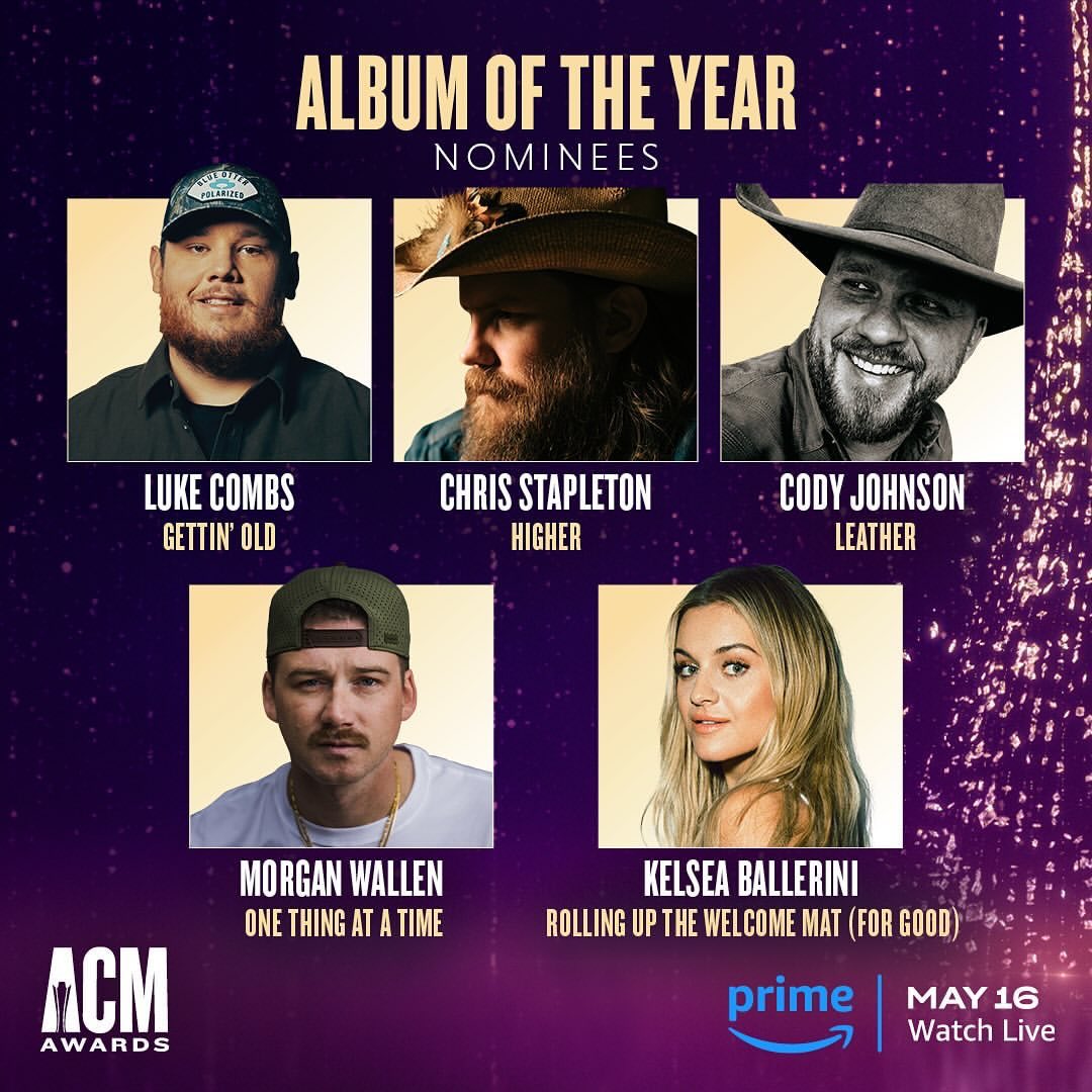 HUGE HUGE HUGE congratulations to Kelsea this morning as she got nominated for TWO @ACMawards (Female Artist of the Year and Album of the Year)! The 59th ACM Awards takes place May 16 at The Ford Center at the Star in Frisco, TX, and streams exclusively on Amazon Prime Video.