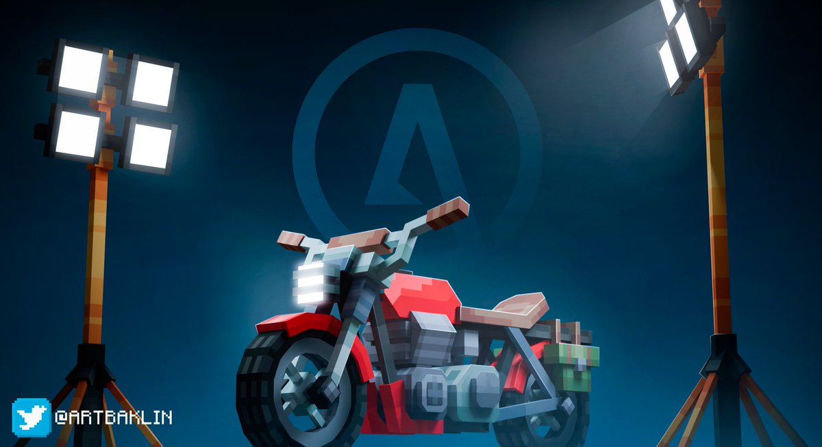 Motorcycle🏍️
Made in <a href="/blockbench/">Blockbench</a>

#Minecraft #Blockbench #pixelart #lowpoly #stylized