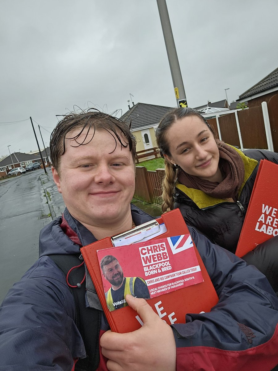 Very rainy! ☔️ But all worth it for Chris Webb and a Labour Government! 🌹