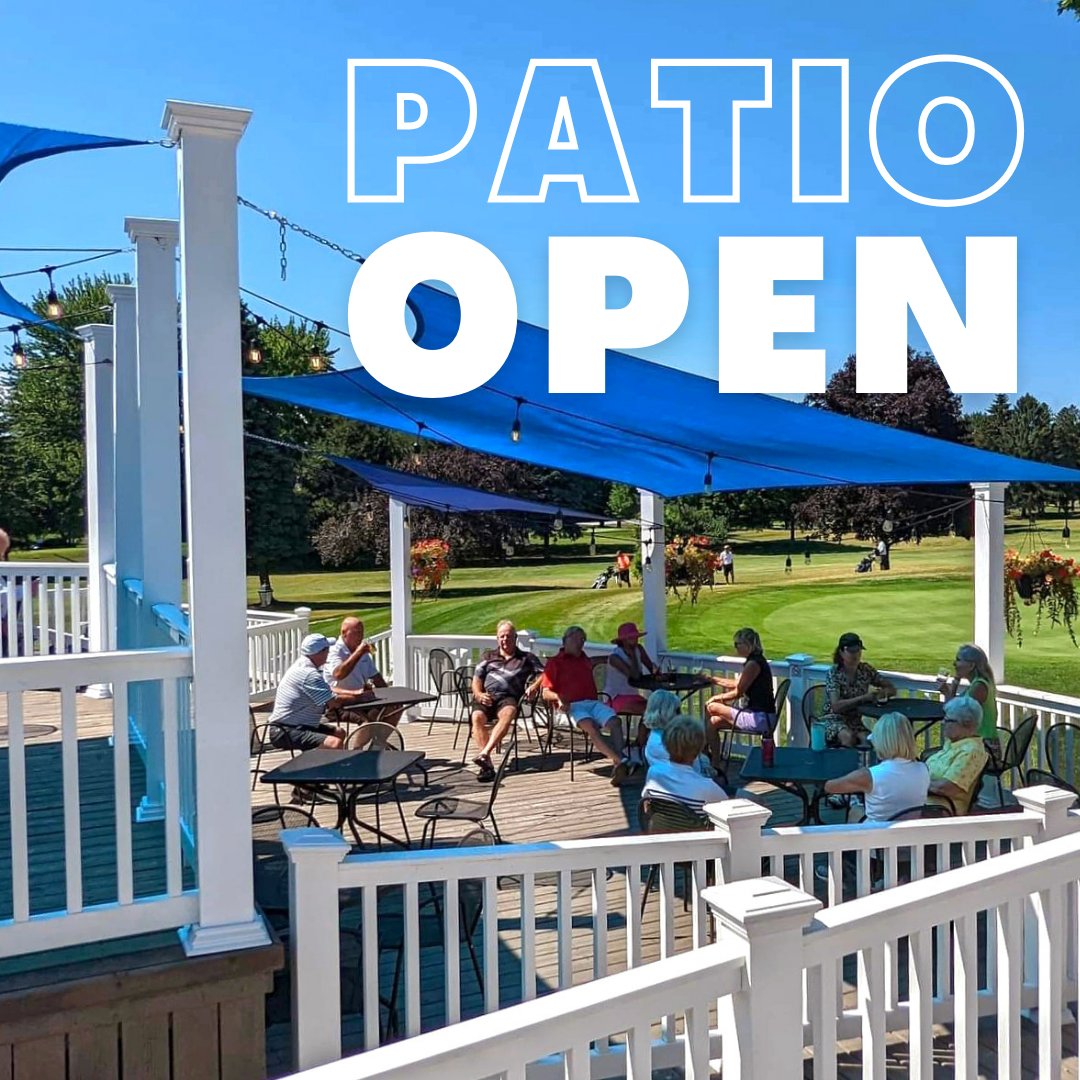 sgcc1874's tweet photo. With more beautiful weather in the forecast for today, we'll be opening up our patio at 11 am! Patio lunch anyone???
*for members and member guests only
#patioopen #patioseason #summeriscoming #patio #outdoorpatio #sarnia #pointedward #sarnia #sarnialambton #privateclub #golfclub https://t.co/VcHu3umHoz