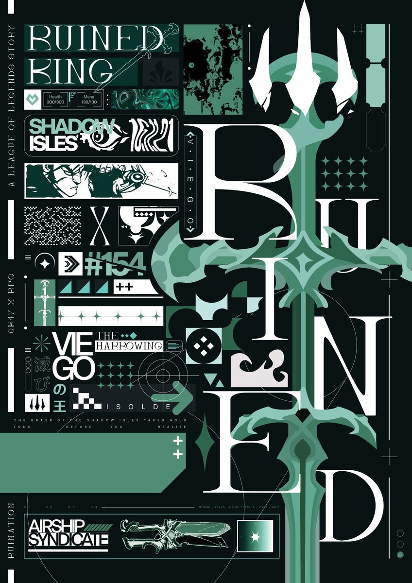 EmeraldPSD's tweet image. HELLO #PortfolioDay 🔥✨💖
I am a Graphic Designer / Visual Designer from the UK. I really like using dynamic shapes & lots of little details in my work :DDDDD
(Zoom into the League of Legends poster you won't regret it)