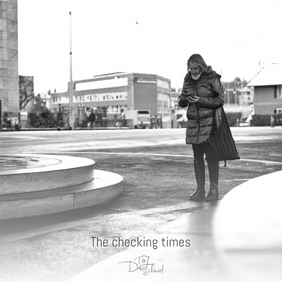 In black and white photos, even the checking times hold a special charm. They capture those everyday moments, turning them into memories that feel timeless and full of heart. 📸✨ 

 #street #bnw_photography