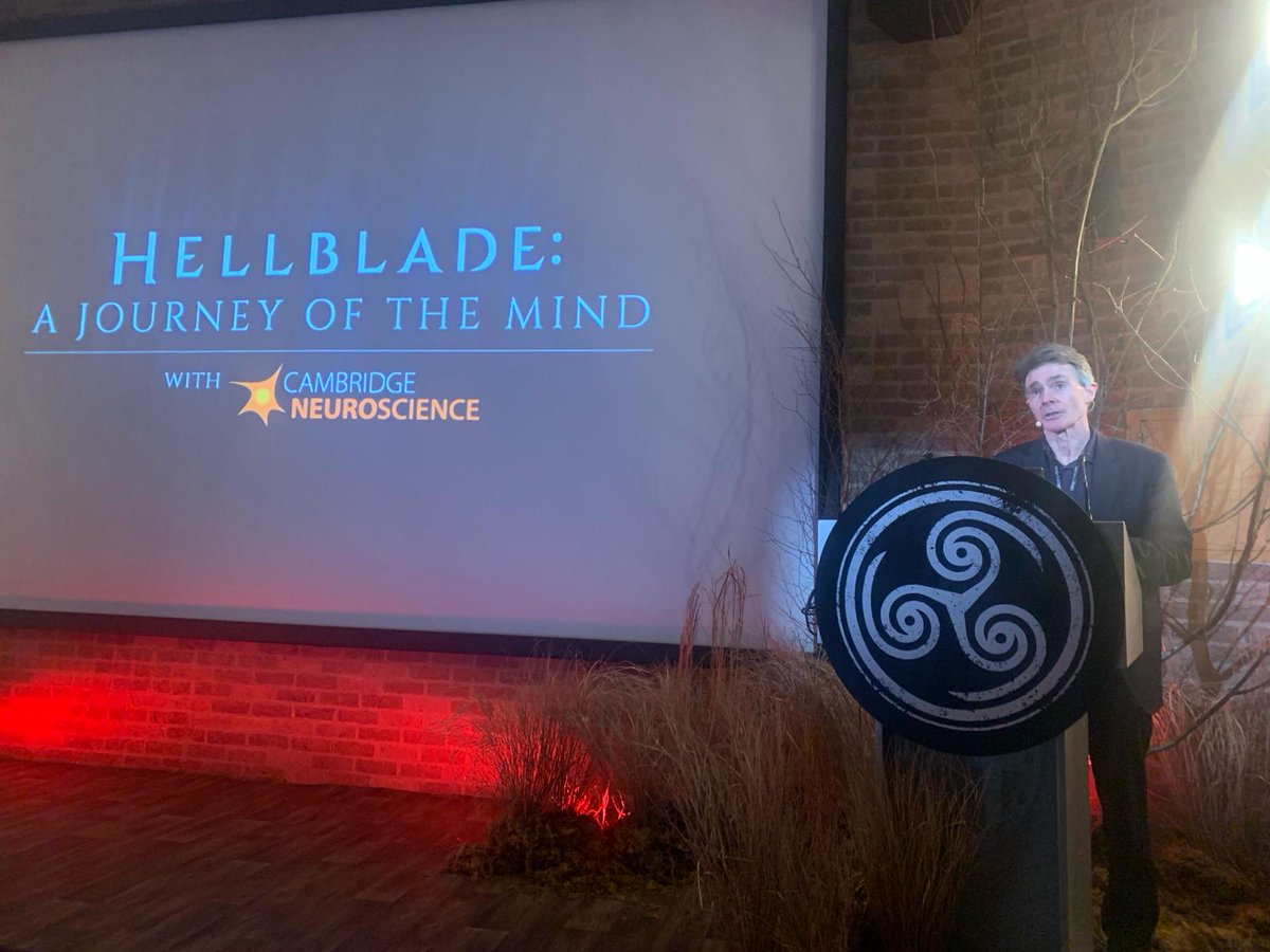 Hellblade: A journey of the mind’ with @NinjaTheory @CamNeuro to hear the background to #Hellblade2 - and the essential role of #livedexperience @PaulPcf22 describes how the brain perceives & the experience of psychosis in a fascinating talk drawing on history, art and the brain