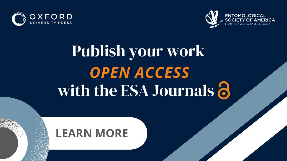 Are you interested in publishing your research open access? Publish your work with @EntsocAmerica to make a global impact. Contribute to open research today: oxford.ly/3J8lG9n