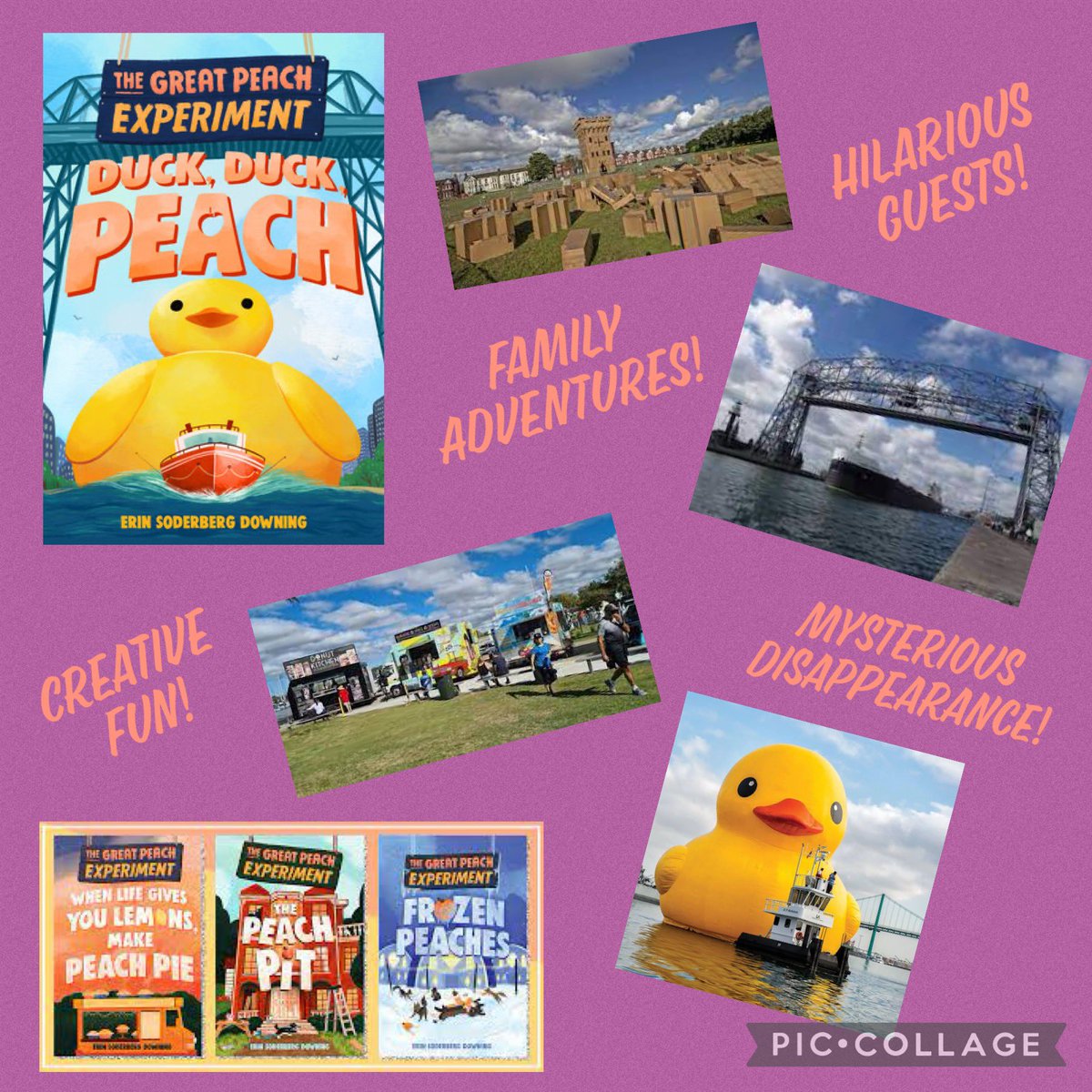 Happy book-birthday to the final installment in the adventures of the Peach family! What a romp it has been with them and such a fun way to end the series. Get @erindowning DUCK, DUCK PEACH now! @PixelandInkBks #BookAllies